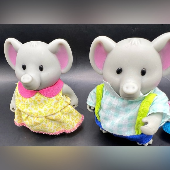 Li’l Woodzeez- Elephant Figure set of 4 - Picture 2 of 5